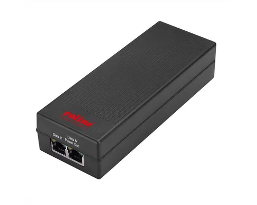 Roline PoE Injektor 10/100/1000MBit/s - Sonstige Netzwerkartikel, ideal zur Stromversorgung von Überwachungskameras und Access Points, ermöglicht die Einspeisung von Strom und Daten über Ethernet-Kabel.
