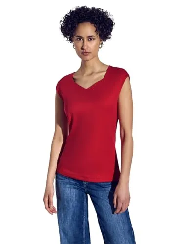 Damen Shirt mit Diamant-Ausschnitt