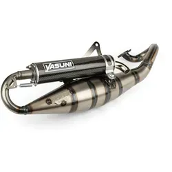 Auspuff Yasuni Scooter R Black Edition Minarelli - Auspuffanlagen & Kits, leistungsstarker Auspuff mit Straßenzulassung für verbesserte Performance und stylisches Carbon-Design.