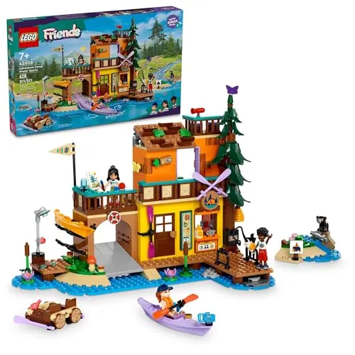 LEGO 42626 Abenteuercamp mit Kayak - Entdecke das LEGO Abenteuercamp mit Kayak! Enthält 628 Teile und 3 Minifiguren für kreativen Spielspaß. Ideal für Kinder ab 7 Jahren, fördert die Fantasie und Teamarbeit.