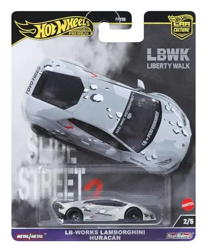 Hot Wheels Premium Lamborghini Huracan, Car Culture Circuit Legends-Fahrzeuge für Kinder ab 3 Jahren und Erwachsene Fans und Sammler, Premium-Kollektion von Car Culture im Maßstab 1:64, HKC84