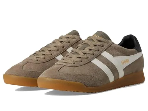 Gola Herren Torpedo Sneaker Weißgrau - 42 EU - Sneaker für Herren mit 2,5 cm Absatzhöhe, ideal für den Alltag und Berufskleidung. Aus hochwertigem Wildleder und Gummi für optimalen Komfort.