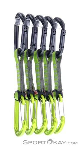 Ocun Hawk QD Combi PA 16 - 5er Expressschlingen-Set 10cm in Grün - Kletterausrüstung mit robusten Expressschlingen, ideal für sicheres und effizientes Klettern in allen Schwierigkeitsgraden.