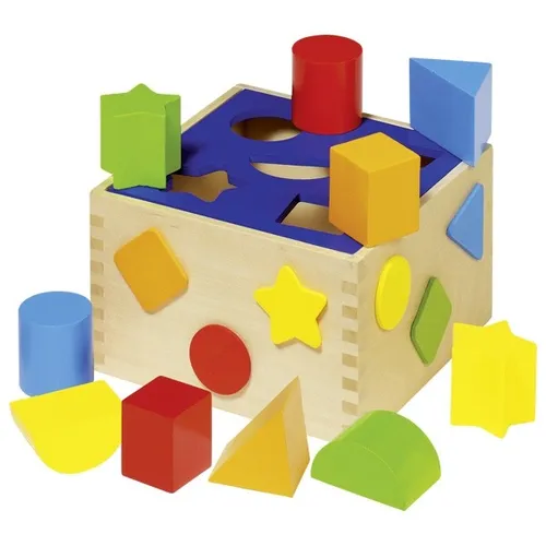 Goki Sort Box - Sortierbox aus Holz von Gollnest & Kiesel - Hochwertige Sortierbox aus Holz für kreatives Spielen, fördert die motorischen Fähigkeiten und das logische Denken der Kinder.