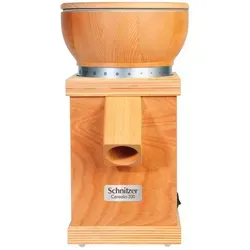 Schnitzer Cerealo 200 - Elektrische Getreidemühle aus Buche - Getreidemühle mit 600W, aus hochwertigem Buchenholz gefertigt und mit Steinmahlwerken für perfekte Ergebnisse. Ideal für frisches Mehl in der eigenen Küche.