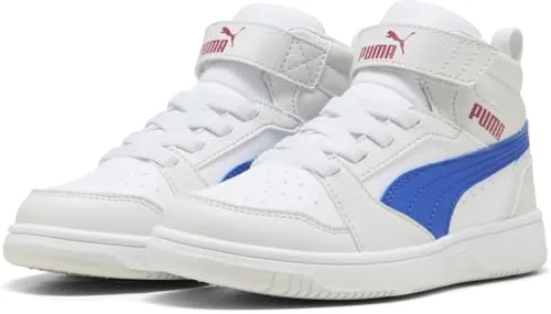 PUMA REBOUND V6 MID AC+ PS Sneaker weiß 31 EU - Sonstige Kinderschuhe, knöchelhohe Sneaker mit sportlichem Design und SOFTFOAM+ Dämpfung für optimalen Komfort beim Spielen.