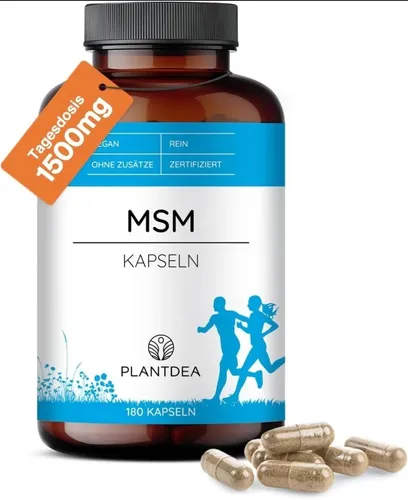 MSM Kapseln I 1500mg Tagesdosis I 180 MSM-Kapseln hochdosiert  laborgeprüft