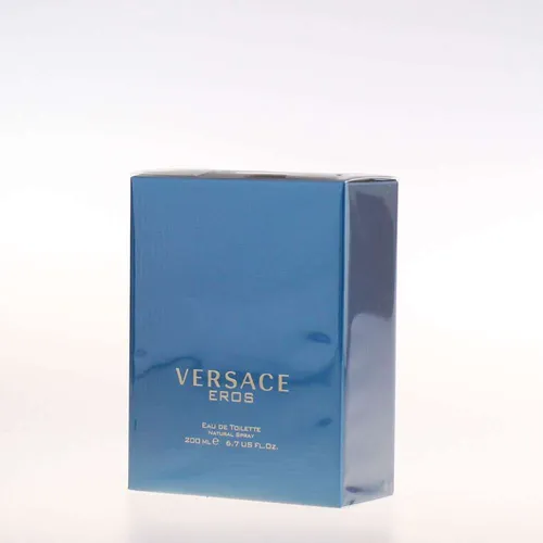 Versace Eros Pour Homme Eau de Toilette 200 ml - Herrenduft mit maskuliner Anziehungskraft, inspiriert von der Mythologie. Frische Noten von Zitrone und Minze vereinen sich mit Vanille und Zeder für ein unverwechselbares Dufterlebnis.