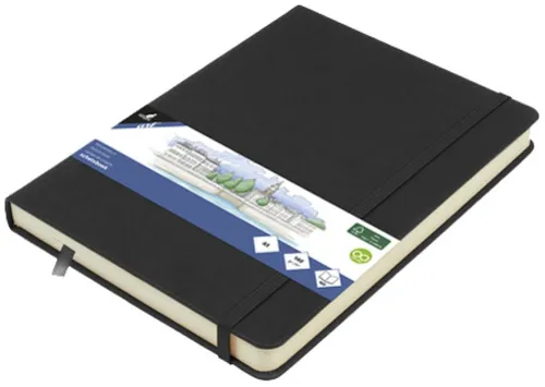 kangaro Skizzenbuch, PU-Hardcover, DIN A4, schwarz