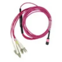 BlueOptics MPO-4xLC OM4 Patchkabel 3 Meter in pink von BlueOptics