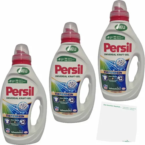 Persil Gel Universal 3er Pack 3x900ml 20WL Flasche usy Block