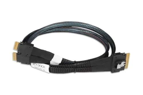 IcyDock Kabel SlimSAS 8i to 2 x SlimSAS 4i 0,5M Kabel