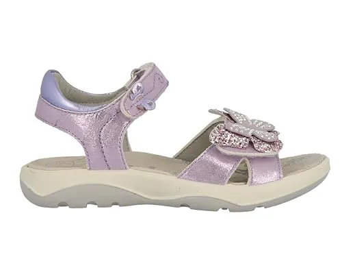 Lurchi 74L2003002 Sandale, Flieder, 27 EU - Sandalen für Mädchen mit schöner Schmetterling-Applikation, weichem Fußbett und leichtem PU Boden für optimalen Tragekomfort.