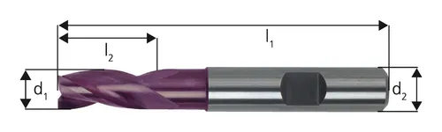 Forum Schaftfräser 6527L VHM TiAlN 14 mm HB Z 3