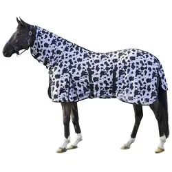 HKM Fliegendecke mit Halsteil -Cow- bunt|schwarz 125 cm von HKM