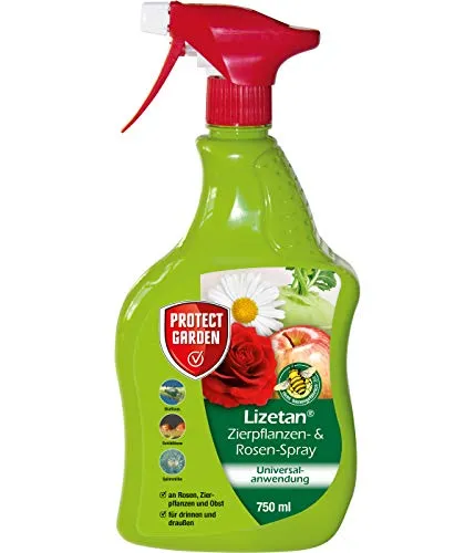 PROTECT GARDEN Lizetan AF Zierpflanzen-und Rosen-Spray, gegen Schädlinge an Rosen, Zierpflanzen, Obst und Gemüse, 750 ml