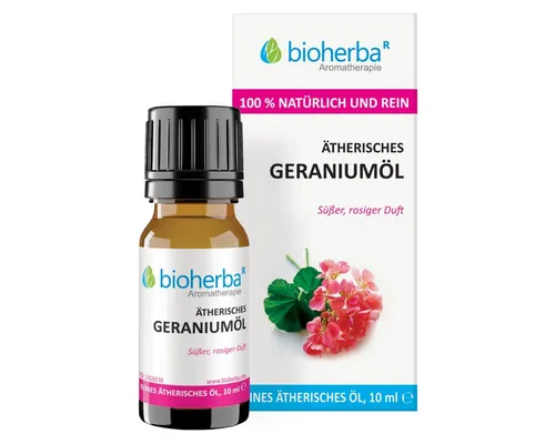BIOHERBA R Pflege-Set Bioherba Ätherisches reines Geraniumöl 10ml