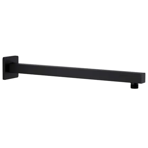 vidaXL Duscharm 40cm - Quadratisch, Schwarz, Edelstahl 201 - Badewannen- & Duschsysteme, korrosionsbeständig und rostfrei für ein langlebiges Duscherlebnis.