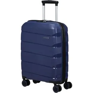 American Tourister Air Move Spinner 55 cm - Handgepäckkoffer in Midnight Navy, nachhaltig aus recyceltem Material, mit 360° drehbaren Rollen und TSA-Zahlenschloss