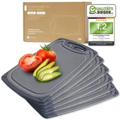 Exitoso Schneidebrett 6er-Set in grau von Exitoso