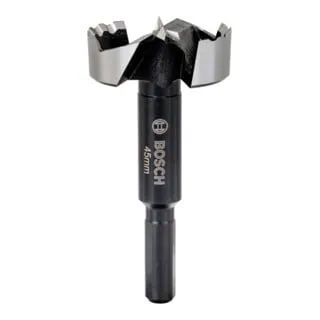 Bosch Professional Forstnerbohrer Ø 45 mm - Hochwertiger Forstnerbohrer für präzise Bohrungen in Holz. Mit zahnförmigem Design für reduzierte Reibung und optimale Ergebnisse. Kompatibel mit gängigen Bohrmaschinen.
