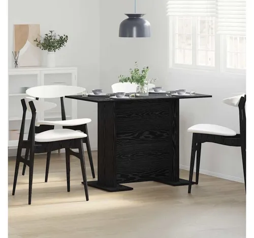 furnicato Esstisch Moderner Gartentisch 110 x 60 x 75 cm Schwarz