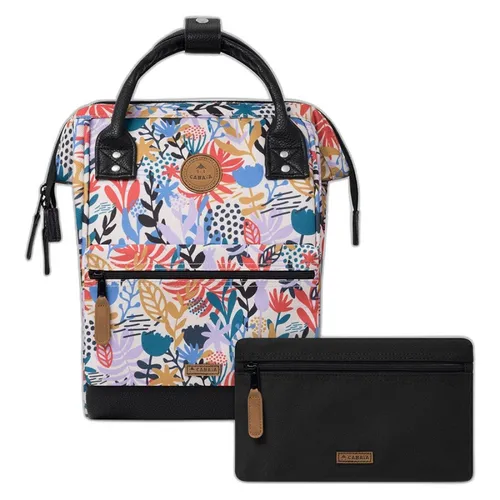 CABAIA Rucksack Lusaka black graphic flower 12L