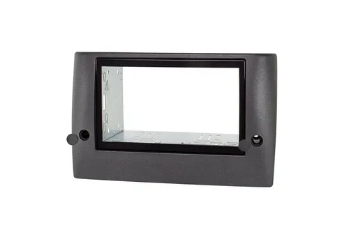 tomzz Audio Doppel DIN Radioblende Set passt für Fiat Stilo Bj.2001-2008 anthrazit Autoradio