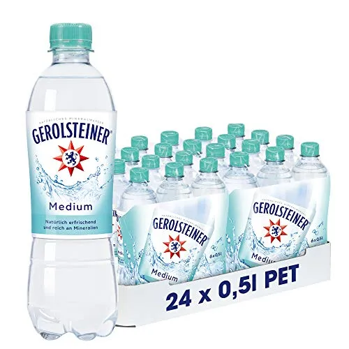 Gerolsteiner Medium Mineralwasser, 24 x 0,5L von Gerolsteiner