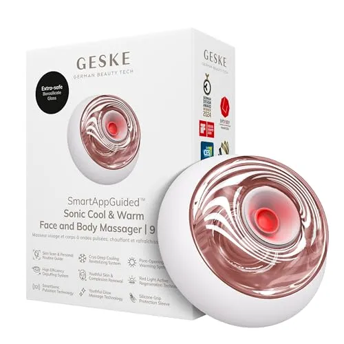 GESKE SmartAppGuided™ Sonic Cool & Warm Face & Body Massager