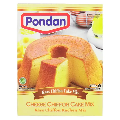 Pondan Cheese Chiffon Cake Mix Chiffon Käse Kuchenmix 400g Kaas Chiffon Cake Mix
