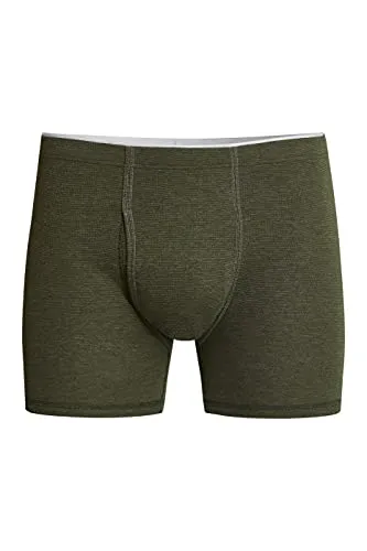 con-ta Conta Thermo Kurze Hose mit Eingriff, Boxershorts für Herren, wärmende Thermounterwäsche mit natürlicher Baumwolle, Herrenbekleidung, Größe: 9/3XL