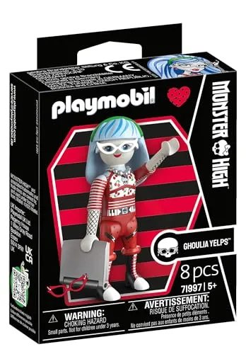 PLAYMOBIL | Monster High | Ghoulia Yelps | Gruseliger Spielspaß für Halloween & fantasievolle Abenteuer | Mit detailreicher Figur & passendem Zubehör | Perfekt für Monster-Fans ab 5 Jahren | 71997