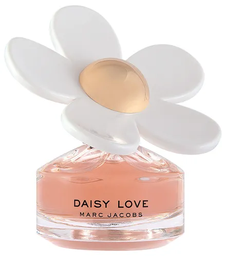 Marc Jacobs Daisy Love Eau de Toilette 50 ml - Damendüfte mit strahlenden floralen Noten und Gourmand-Akkorden, kreiert von Meisterparfumeur Alberto Morillas. Der Flakon begeistert mit einem überdimensionalen Gänseblümchen als Kappe.