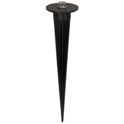 Perel Erdspieß für LED-Strahler, schwarz, 40 mm Durchmesser, 160 mm Höhe, 46 g, Aluminium