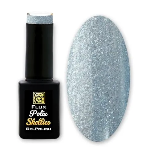 Gel Polish Flux Polix Shellies - pearly bleu, 12ml