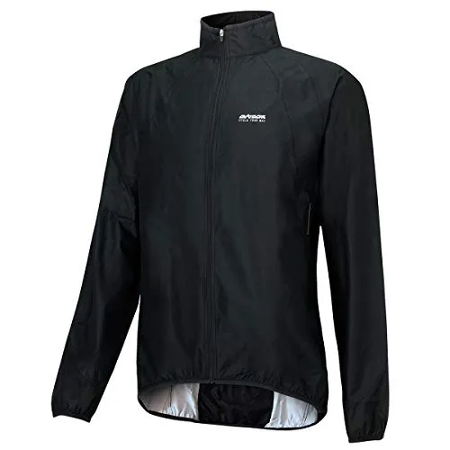 Airtracks Herren Regenjacke - Wasserdichte Fahrradjacke für unbeständiges Wetter - Funktionsjacken mit 10.000mm Wassersäule und 5.000 g/m²/24h Atmungsaktivität, ideal für Radfahrer bei Regen und Wind.