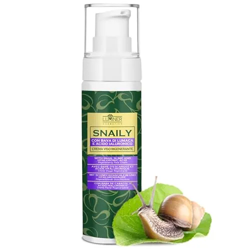 Luminer Schneckenschleim Creme 100 ml – Schneckencreme Gesichtscreme mit 70% Schneckenschleim, Hyaluronsäure & Vitamin C – Feuchtigkeitsspendende Anti Aging Hautpflege für alle Hauttypen