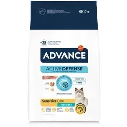 Advance Sterilized Sensitive High Protein mit Lachs - 10 kg - Katzenfutter für empfindliche Katzen, reich an hochwertigem Lachs und proteinreich für eine gesunde Ernährung.