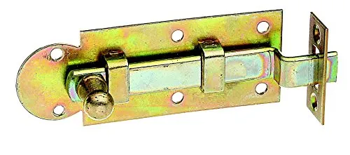 Alberts 840419 Fensterriegel | Gekröpft mit Schließblech - Arretierungen für Fenster, galvanisch verzinkt und dickschichtpassiviert, ideal für sichere Befestigung und Schutz, im praktischen 10er Set.