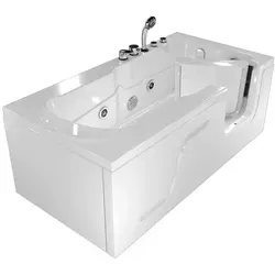 Whirlpool Seniorenwanne mit Tür S17-EH-WP-L 150x75cm von AcquaVapore by Sandra Jentho
