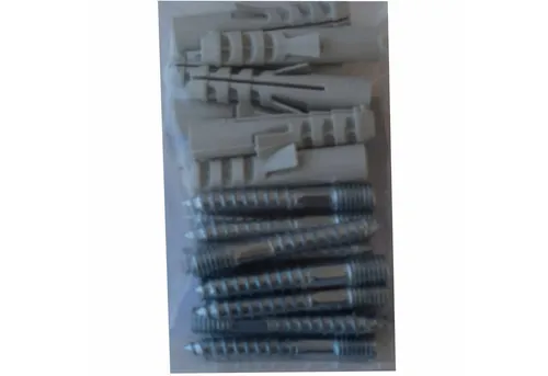 Fixotec Montagezubehör (10 Stück), Stockschraube mit Dübel