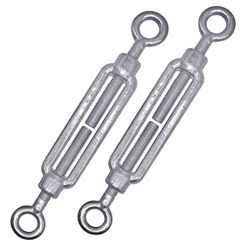 Produktbild Marcopol Spannschloss M12 (2 Stück) Drahtspanner M12, verstellbare Spannschlösser Öse und Öse, Seilseilspannung Stück, M12)