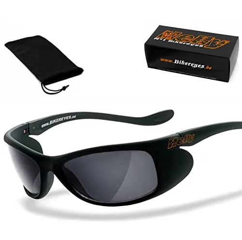 HELLY® - No.1 Bikereyes® Bikerbrille - Brillen für Biker, beschlagfrei und winddicht, mit bruchsicheren Gläsern für ungetrübten Fahrspaß und optimalem Sitz unter dem Helm.