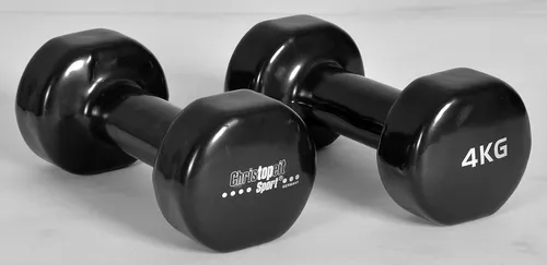 Christopeit Sport® Hantel - Hantelsets für ein effektives Krafttraining zuhause oder im Fitnessstudio, ergonomisch geformt mit griffiger Vinylummantelung für optimalen Halt.