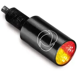 Kellermann Atto Integral LED Mini Blinker - Schwarz mit Rück- und Bremslicht - Blinkerleuchten mit integriertem Rück- und Bremslicht, platzsparend und ideal für Motorräder. Maße Kühlkörper: 24,5 x 8,9 mm, einfach zu montieren.