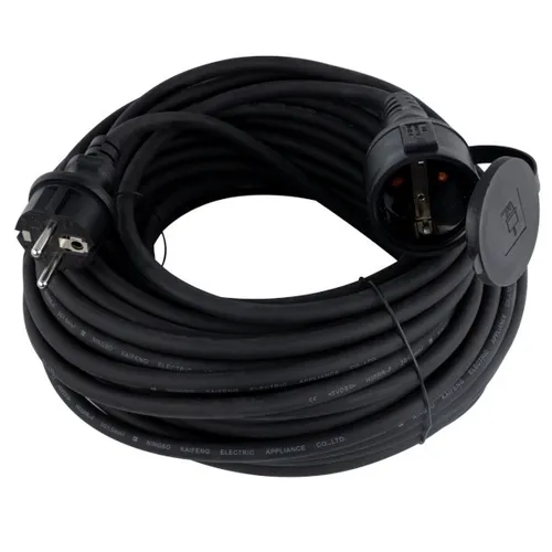 REV Verlängerungskabel Außen 25 m H05RR-F 3G1,5 mm - robustes Gummikabel, ideal für den Außenbereich und wetterfest