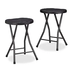 Klapphocker Campingstuhl - Leichter Falthocker für Garten und Outdoor - Wetterfester Klapphocker aus robustem Stahl, ideal für Garten und Camping. Mit nur 2 kg Gewicht und modernem Design perfekt für unterwegs.