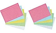 Karteikarte A8 kariert weiss 100St hf eingeschweißt mit Aufreißfaden,