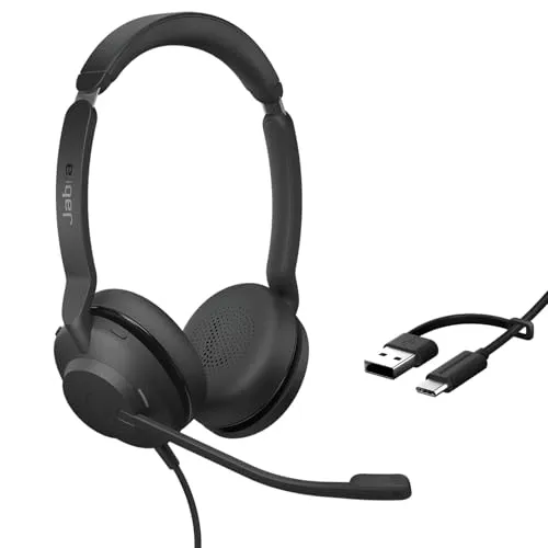 Jabra Evolve2 30 SE MS Stereo: Kabelgebundenes Headset mit Geräuschisolierung - Headset, On-Ear, mit USB-C und USB-A, bietet hervorragende Geräuschisolierung und ist zertifiziert für Microsoft Teams.